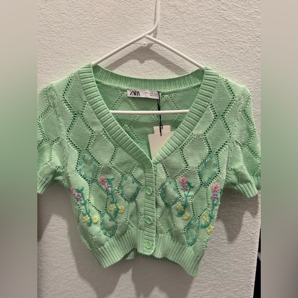 Zara Green Women's Sweater